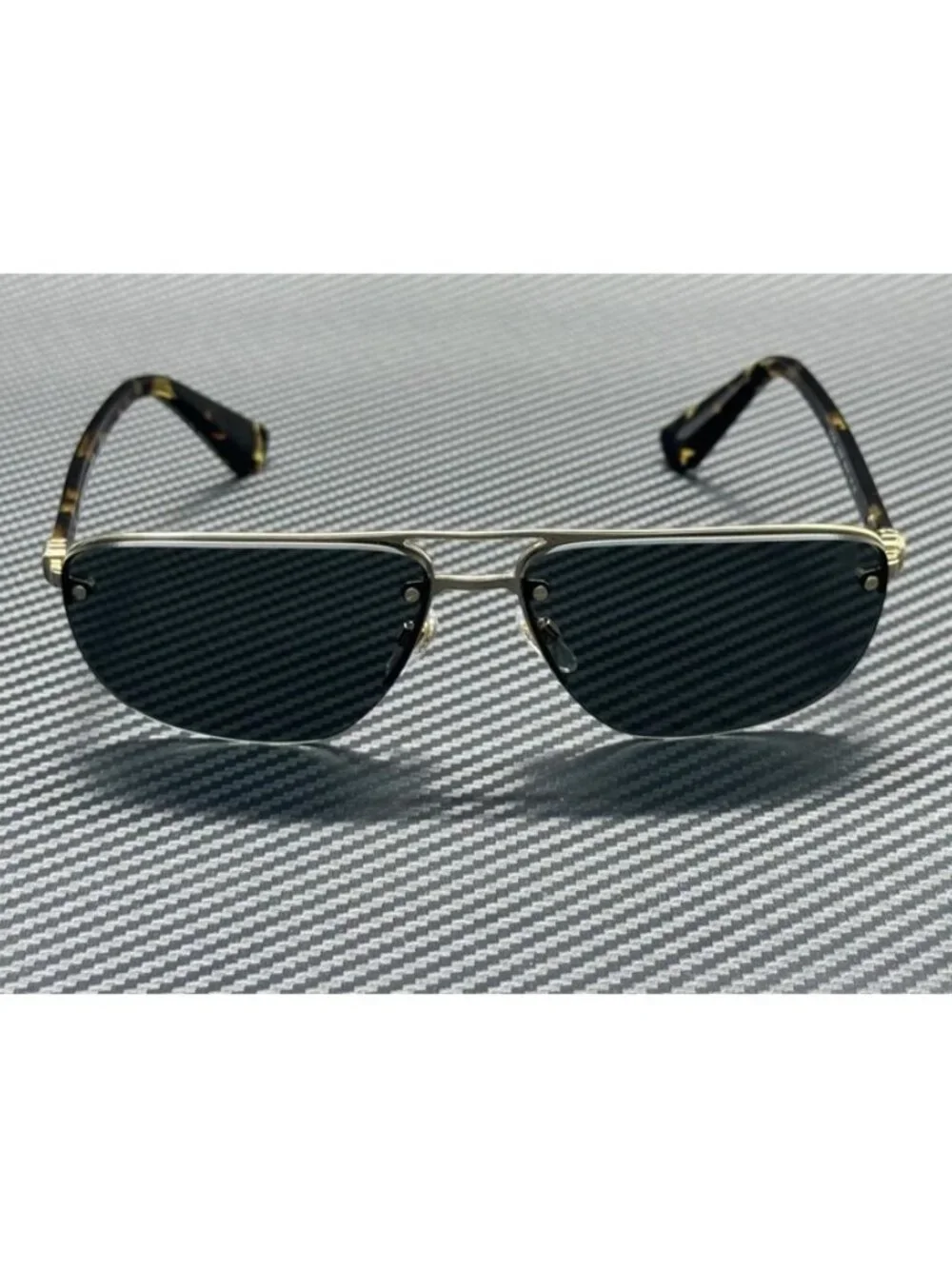 New Burberry Men Gold Sunglasses 63-15-140